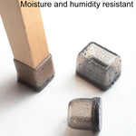 4pcs / Set Thickened Wear-Resistant Table And Chair Leg Covers Household Quiet Non-Slip Stool Foot Protector, Mini Small Round Transparent, Mini Small Round Light Gray, Mini Small Round Light Brown, Mini Small Square Transparent                        ...
