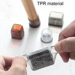 4pcs / Set Thickened Wear-Resistant Table And Chair Leg Covers Household Quiet Non-Slip Stool Foot Protector, Mini Small Round Transparent, Mini Small Round Light Gray, Mini Small Round Light Brown, Mini Small Square Transparent                        ...