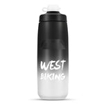 زجاجة ماء للدراجة WEST BIKING بسعة 750 مل كوب ماء محمول للدراجات الخارجية، تدرج أبيض وردي، تدرج أسود رمادي، تدرج أزرق، تدرج أخضر داكن، تدرج أخضر وردي، تدرج أصفر أخضر، تدرج أسود أخضر، تدرج أسود أحمر