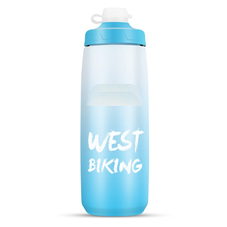 زجاجة ماء للدراجة WEST BIKING بسعة 750 مل كوب ماء محمول للدراجات الخارجية، تدرج أبيض وردي، تدرج أسود رمادي، تدرج أزرق، تدرج أخضر داكن، تدرج أخضر وردي، تدرج أصفر أخضر، تدرج أسود أخضر، تدرج أسود أحمر