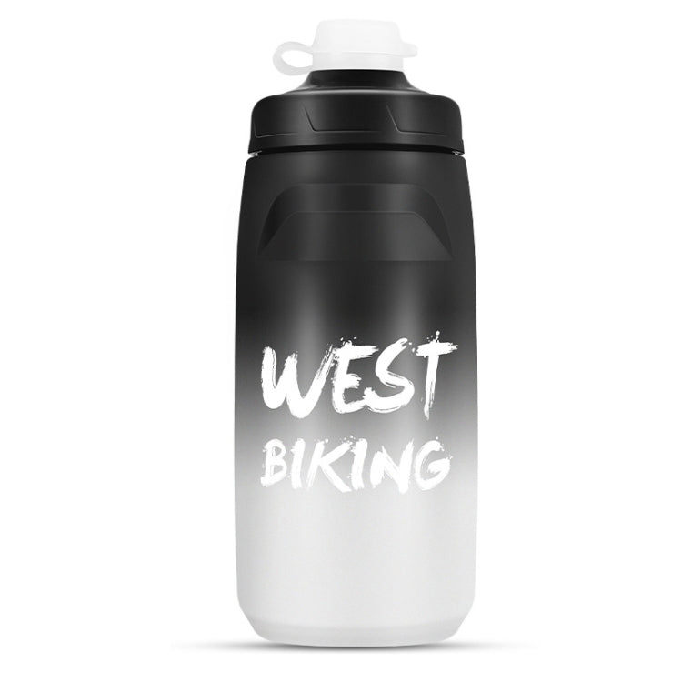 زجاجة ماء للدراجة WEST BIKING بسعة 620 مل كوب ماء محمول للدراجات الخارجية، تدرج أبيض وردي، تدرج أسود رمادي، تدرج أزرق، تدرج أخضر داكن، تدرج أخضر وردي، تدرج أصفر أخضر، تدرج أسود أخضر، تدرج أسود أحمر