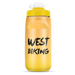 زجاجة ماء للدراجة WEST BIKING بسعة 620 مل كوب ماء محمول للدراجات الخارجية، تدرج أبيض وردي، تدرج أسود رمادي، تدرج أزرق، تدرج أخضر داكن، تدرج أخضر وردي، تدرج أصفر أخضر، تدرج أسود أخضر، تدرج أسود أحمر