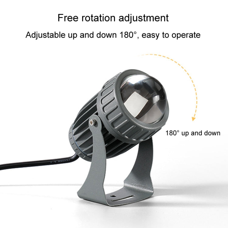 10W One Beam LED Spotlight Outdoor Waterproof Lighting Pillar Wall Light Remote Landscape Lamp, Choose 1 of 3 Colors, Choose 1 of 5 Colors