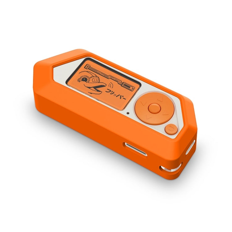 Étui de protection intégral en silicone orange pour Flipper Zero Electronic Pet,