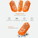 For Flipper Zero Electronic Pet Silicone Full-Cover Protective Case, Orange