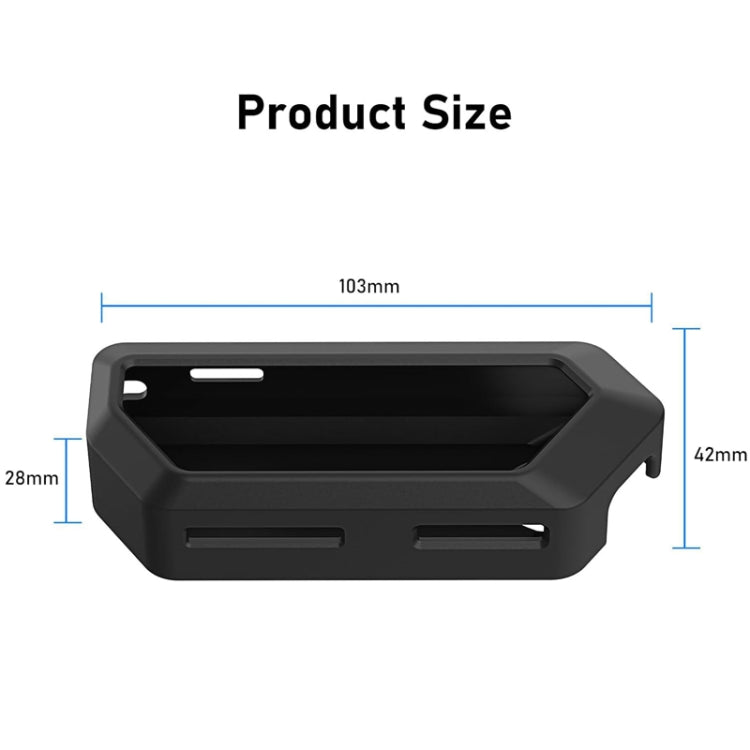 For Flipper Zero Electronic Pet Silicone Full-Cover Protective Case, Black