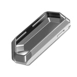 For Flipper Zero Electronic Pet Silicone Full-Cover Protective Case, Transparent White, Transparent Black