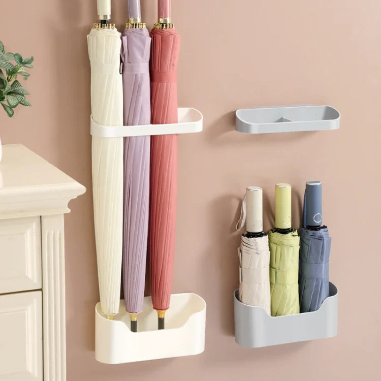 Umbrella Storage Rack Home Doorway Umbrella Drainage Holder Wall Mounted Shelf