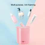 Facial Cleanser Foaming Maker Bubbler Cup Travel Portable Manual Foaming Bottle, Small Purple, Small Transparent, Small Pink, Large Purple, Large Transparent, Large Pink