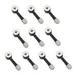 3 In 1 Screw Connector Furniture Link Fixer Closet Eccentric Wheel Nut Connection Fastener, 10pcs 40mm, 10pcs 35mm