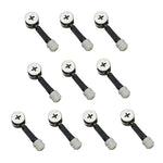 3 In 1 Screw Connector Furniture Link Fixer Closet Eccentric Wheel Nut Connection Fastener, 10pcs 40mm, 10pcs 35mm