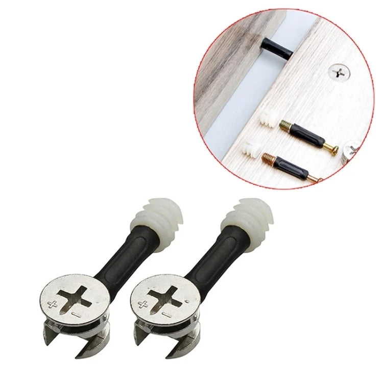 3 In 1 Screw Connector Furniture Link Fixer Closet Eccentric Wheel Nut Connection Fastener, 10pcs 40mm, 10pcs 35mm