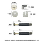 3 In 1 Screw Connector Furniture Link Fixer Closet Eccentric Wheel Nut Connection Fastener, 10pcs 40mm, 10pcs 35mm