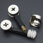 3 In 1 Screw Connector Furniture Link Fixer Closet Eccentric Wheel Nut Connection Fastener, 10pcs 40mm, 10pcs 35mm