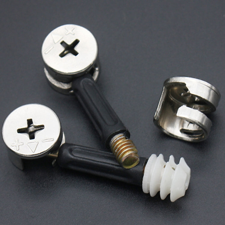 3 In 1 Screw Connector Furniture Link Fixer Closet Eccentric Wheel Nut Connection Fastener, 10pcs 40mm, 10pcs 35mm