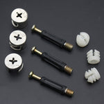 3 In 1 Screw Connector Furniture Link Fixer Closet Eccentric Wheel Nut Connection Fastener, 10pcs 40mm, 10pcs 35mm