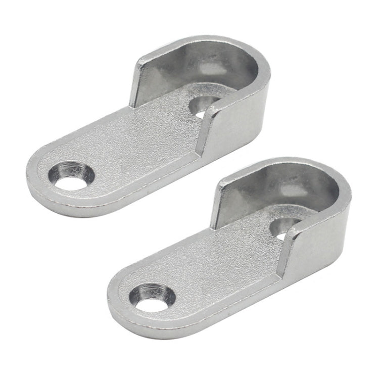 2pcs Wardrobe Closet Rod End Support Bracket Alloy Holder Hardware Furniture Accessories, Thickened, Normal