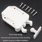 Bouncing Press Type Cabinet Door Catches Self Lock Hidden Drawer Cupboard Door Closer