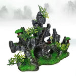 Resin Aquarium Fish Tank Landscaping Simulation Wigwam Decoration