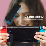 Support de béquille arrière de rechange pour console Nintendo Switch (lot de 2), blanc transparent, noir, blanc, rouge, bleu