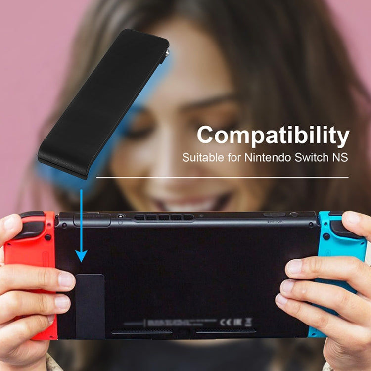 Support de béquille arrière de rechange pour console Nintendo Switch (lot de 2), blanc transparent, noir, blanc, rouge, bleu