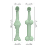 2pcs / Set Cats And Dogs Silicone Toothbrush Pet Oral Cleaning Care Tool