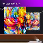 HY400 Android 12.0 System Intelligent Projector Portable Family Projector, US Plug, EU Plug, UK Plug, AU Plug