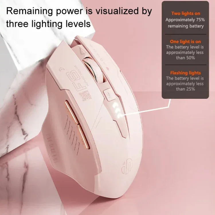 Inphic F8 2.4G Wireless Mute Charging Computer Gaming Mouse, F8