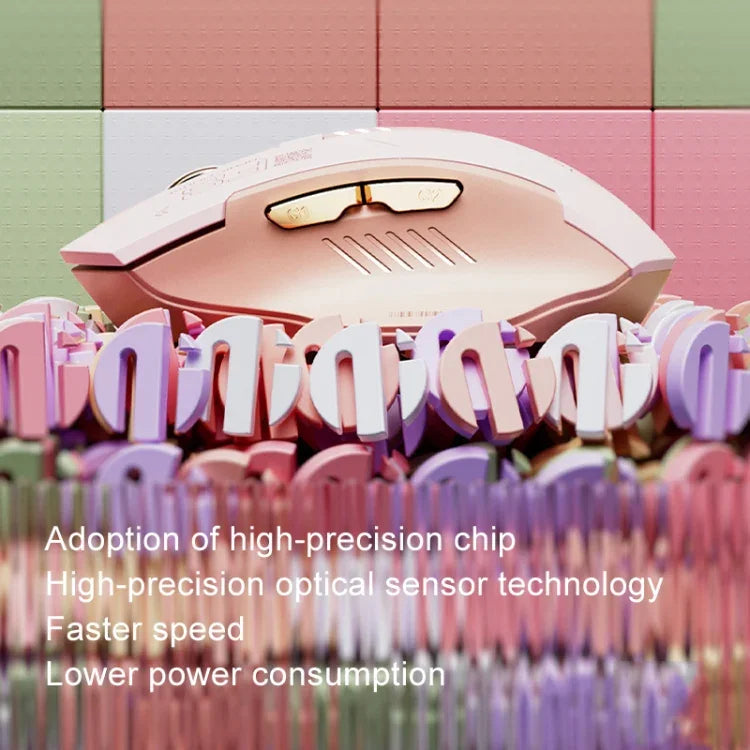 Inphic F8 2.4G Wireless Mute Charging Computer Gaming Mouse, F8