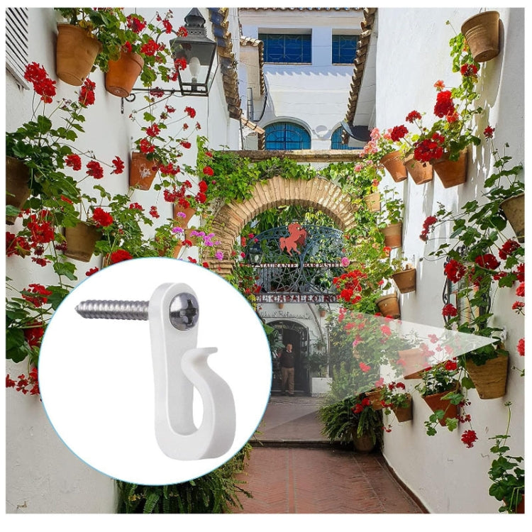 خطافات لتعليق أضواء العطلات مع براغي فيليبس للأسلاك وأضواء LED، 10 قطع / صندوق، 20 قطعة / صندوق، 30 قطعة / صندوق، 45 قطعة / صندوق