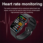 Smart Watch Ring ECG Temperature Heart Rate Blood Pressure Health Bluetooth Talking Watch, Black Silicone, Red Silicone, Blue Silicone, Black Leather, Brown Leather