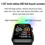 Smart Watch Ring ECG Temperature Heart Rate Blood Pressure Health Bluetooth Talking Watch, Black Silicone, Red Silicone, Blue Silicone, Black Leather, Brown Leather