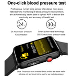 Smart Watch Ring ECG Temperature Heart Rate Blood Pressure Health Bluetooth Talking Watch, Black Silicone, Red Silicone, Blue Silicone, Black Leather, Brown Leather