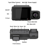 M700A 3 Channels Car Recorder 4K UHD Front+1080P Inside+2K Rear+GPS+WIFI Dash Cam, M700A