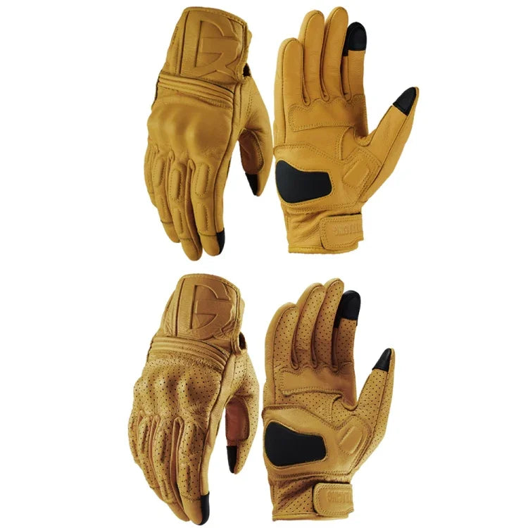 GHOST RACING Motorcycle Riding Anti-fall Warm Breathable Full-finger Gloves, M, L, XL, XXL