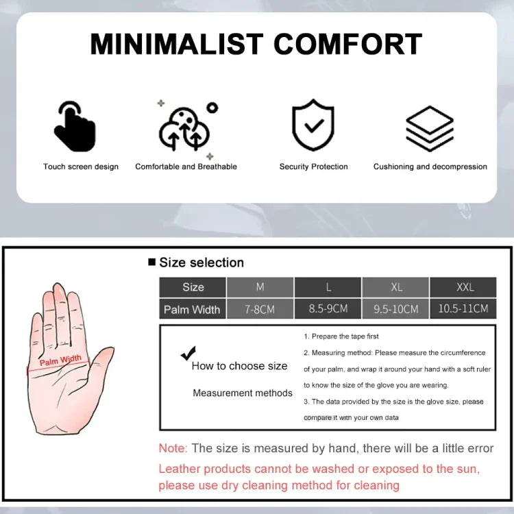 GHOST RACING Motorcycle Riding Anti-fall Warm Breathable Full-finger Gloves, M, L, XL, XXL