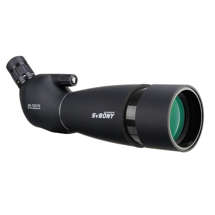 منظار طيور SVBONY SV28 25-75x70 مقاوم للماء IP65، عدسة عينية 21 مم