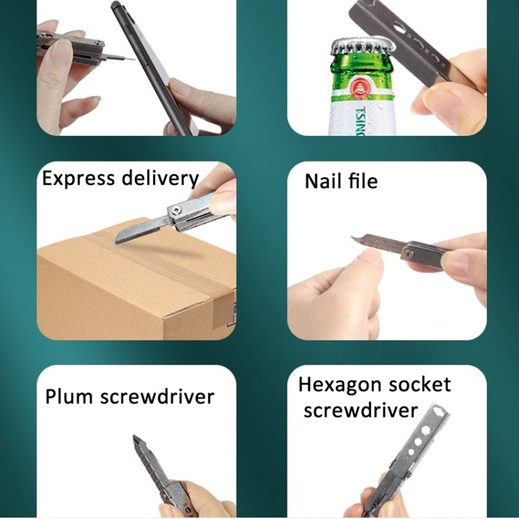 5 In 1 Multi Tool Small Outdoor Gadgets With SIM Tray Ejector, Screwdriver, Bottle Opener, Etc, 5 In 1