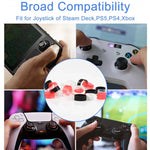 12pairs Silicone Joystick Protectors For Steam Deck / PS4 / PS5 / Switch / Xbox, 12pairs Mixed Color