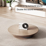 Retro Clock Bluetooth Speaker Rotating Film Wireless Subwoofer Hifi Sound Audio
