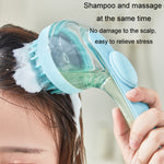 Long Handle Pet Bathing Brush Silicone Dogs Cats Cleaning Massage Brush Grooming Comb, Fine Teeth Yellow, Fine Teeth Blue, Fine Teeth Green, Coarse Teeth Yellow, Coarse Teeth Blue, Coarse Teeth Green