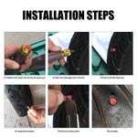 Motorcycle Electric Vehicle Tire Repair Rubber Mushroom Nail Tire Repair Tools, 90pairs /Pack S, 90pairs /Pack L