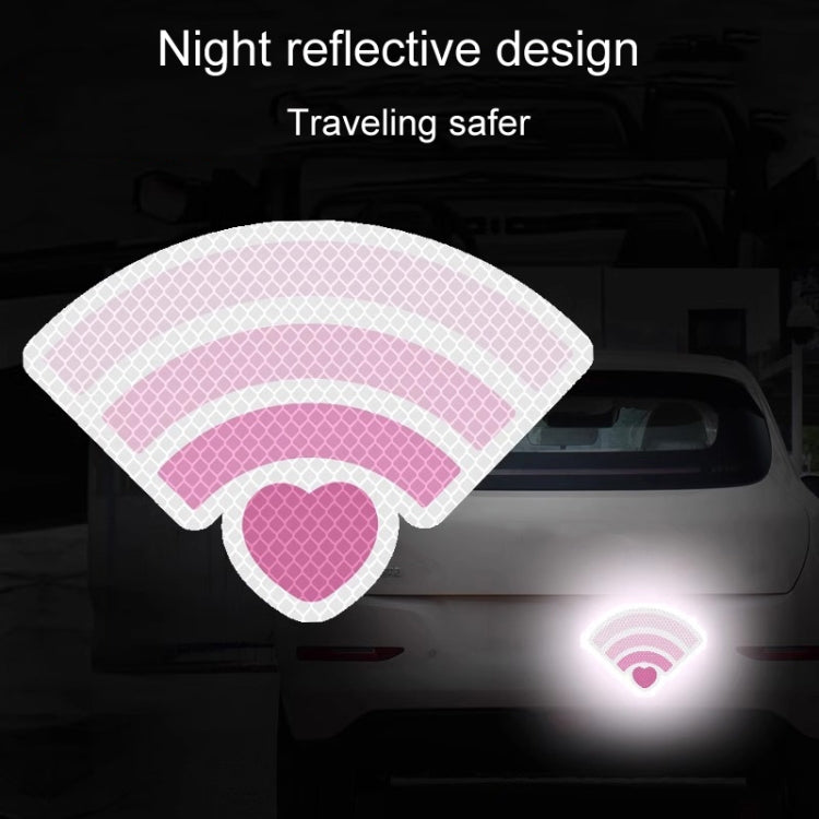 Vehicle Electronic Car Cover Scratches Night Collision Decorative Signal Reflective Warning Stickers, 3pcs / Set