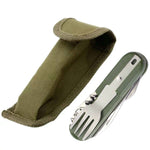 SY-FT008 7-in-1 Multifunctional Outdoor Camping Portable Folding Tableware Combination