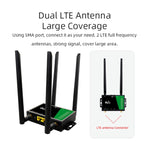 4G Wireless Plug-in Router Detachable Extension Antenna LTE Monitoring Network WiFi Hotspot, EU Plug, LT210B
