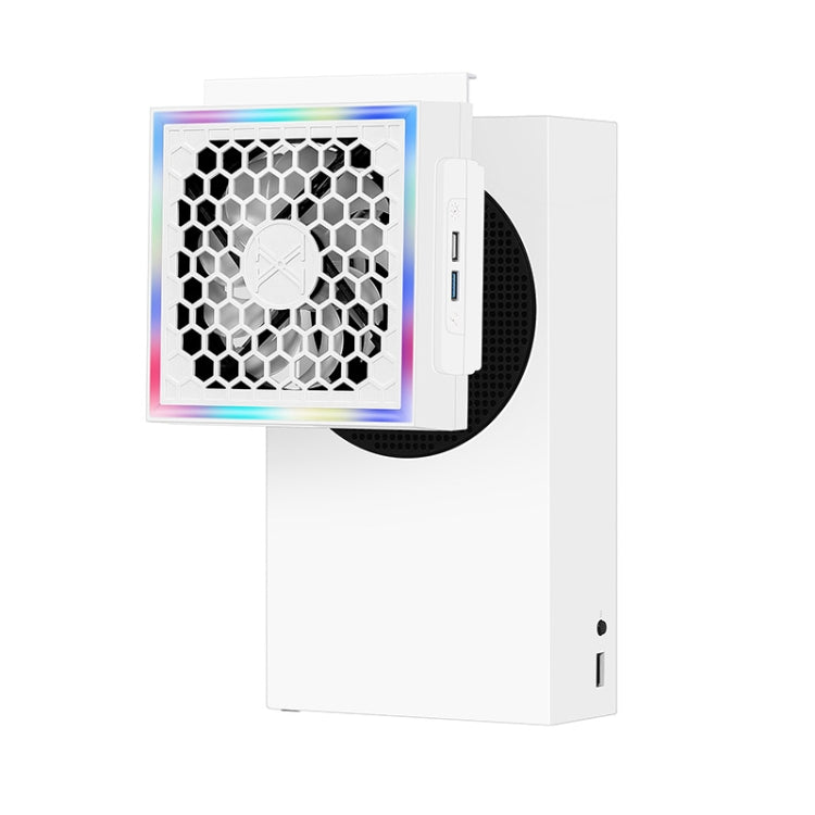 Ventilateur de refroidissement latéral avec éclairage RGB pour console Xbox Series S
