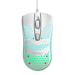 T-WOLF V15 Honeycomb Wired USB Gaming Mouse with RGB Lighting Ergonomic Hollow Design for PC Office Home Use