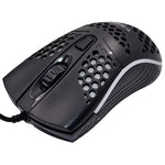 T-WOLF V15 Honeycomb Wired USB Gaming Mouse with RGB Lighting Ergonomic Hollow Design for PC Office Home Use