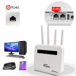 راوتر لاسلكي 4G CPE واي فاي 6 قابس، نقطة اتصال لاسلكية بمنفذين، قابس أوروبي، لأوروبا / آسيا / أفريقيا