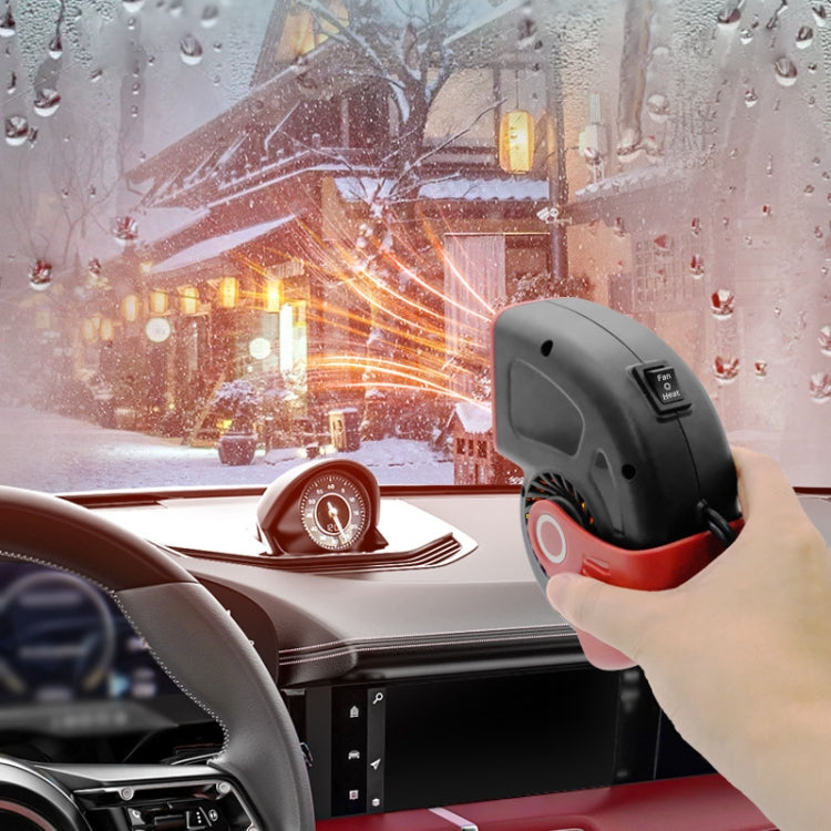 Portable Car Heater Small Fan Defogger, 12V Black, 12V Red, 24V Black, 24V Red